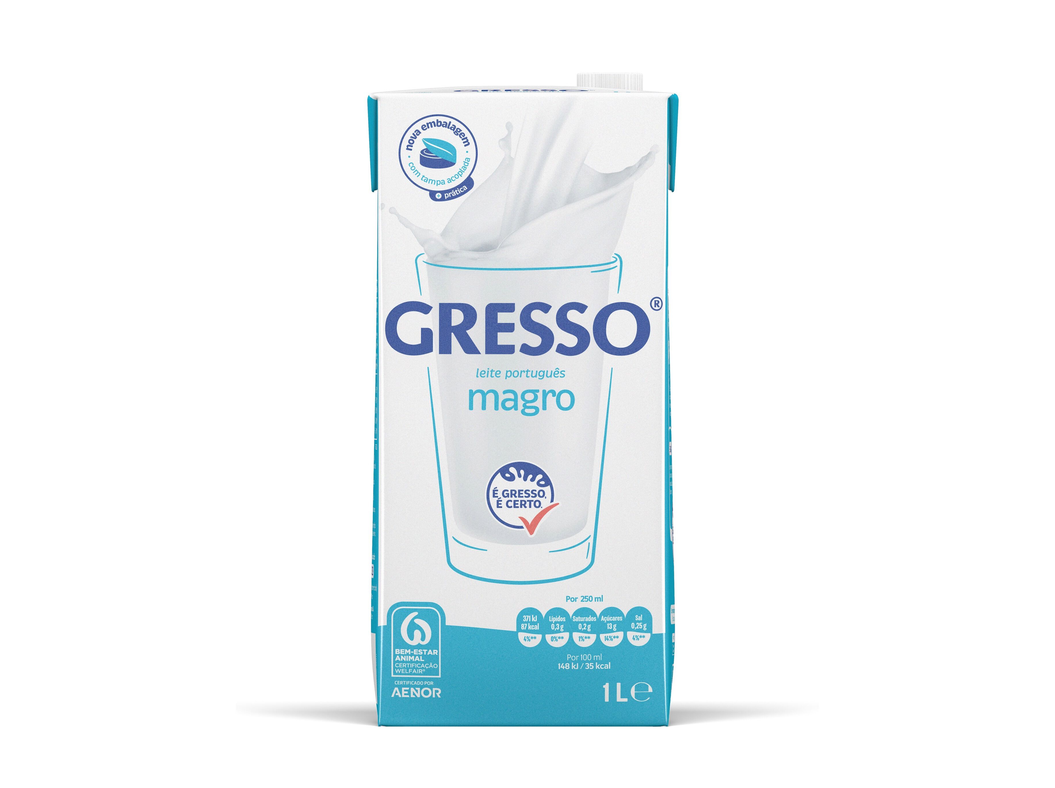 LEITE UHT GRESSO MAGRO 1L image number 0