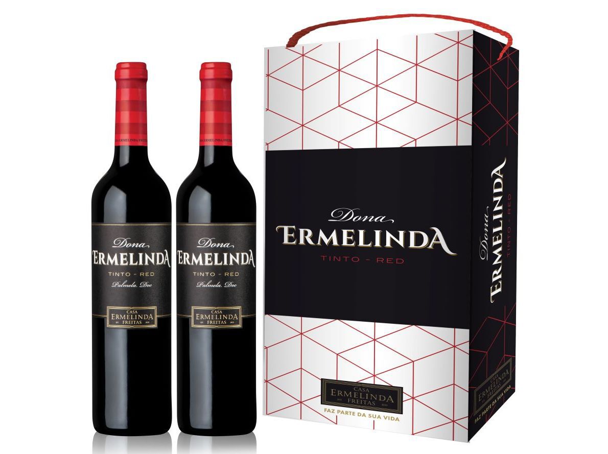 CONJUNTO VINHO DONA ERMELINDA TINTO PALMELA 2X0.75L image number 1
