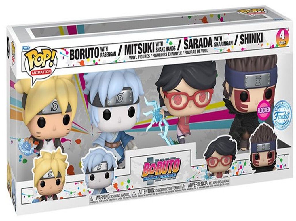 FIGURA FUNKO POP! PACK 4 BORUTO FUNKO S3