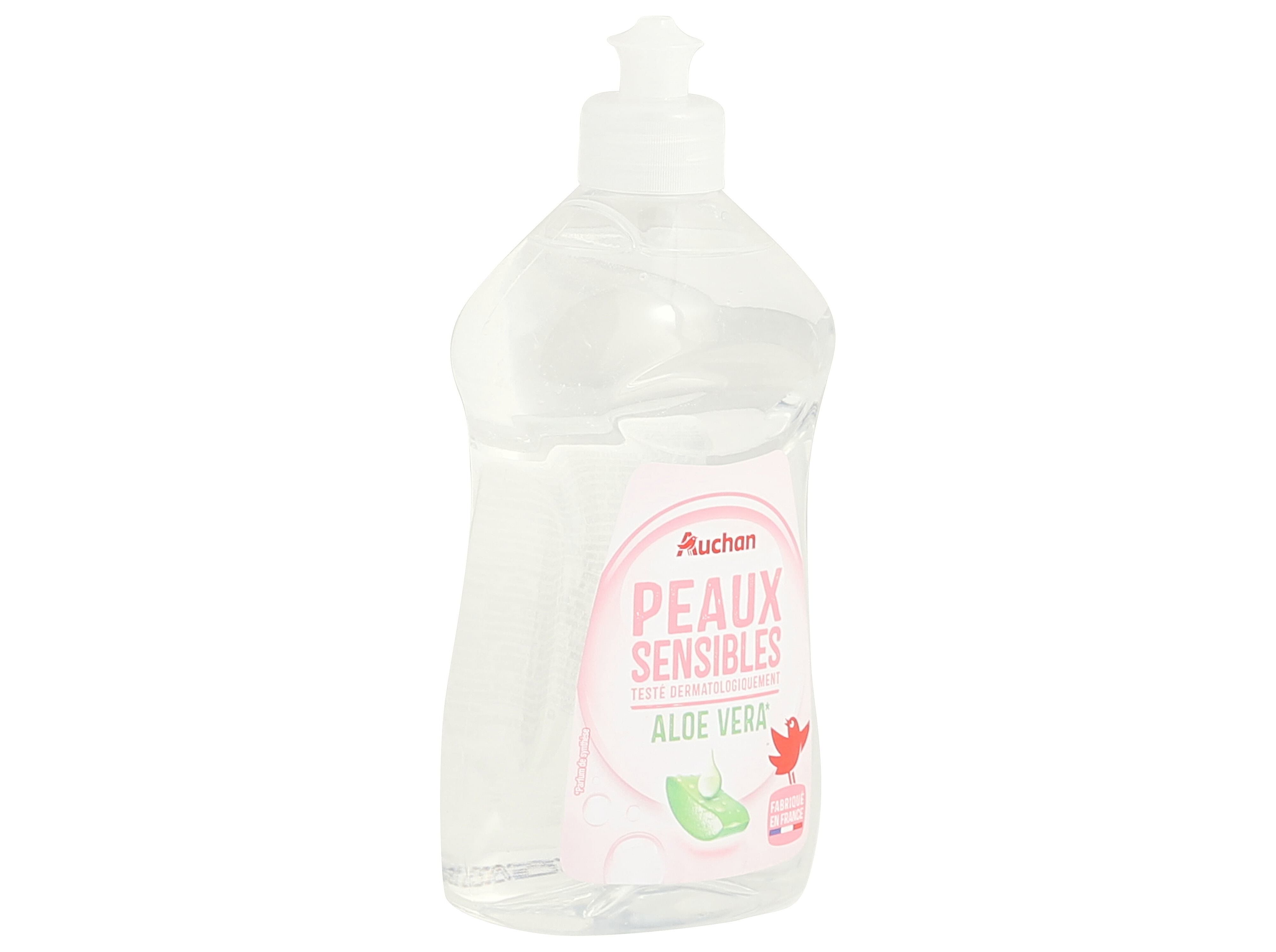 DETERGENTE LOI&Ccedil;A MANUAL AUCHAN PELES SENS&Iacute;VEIS ALOE VERA 500ML image number 1