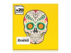 Guardanapo Black Label Renova Mexican Skull 20 Unidades 20 un