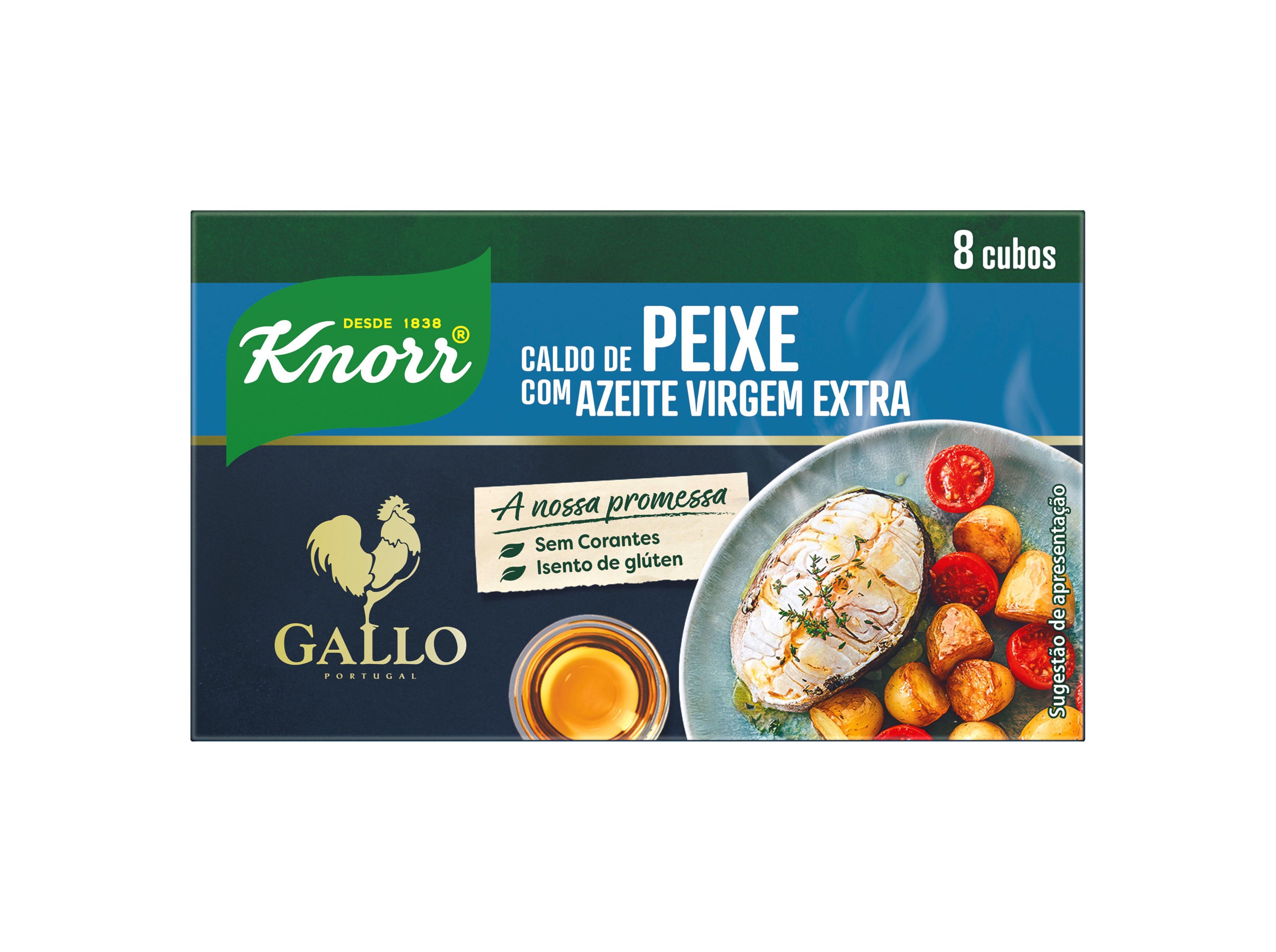 CALDO PEIXE KNORR AZEITE GALLO 8 CUBOS image number 1