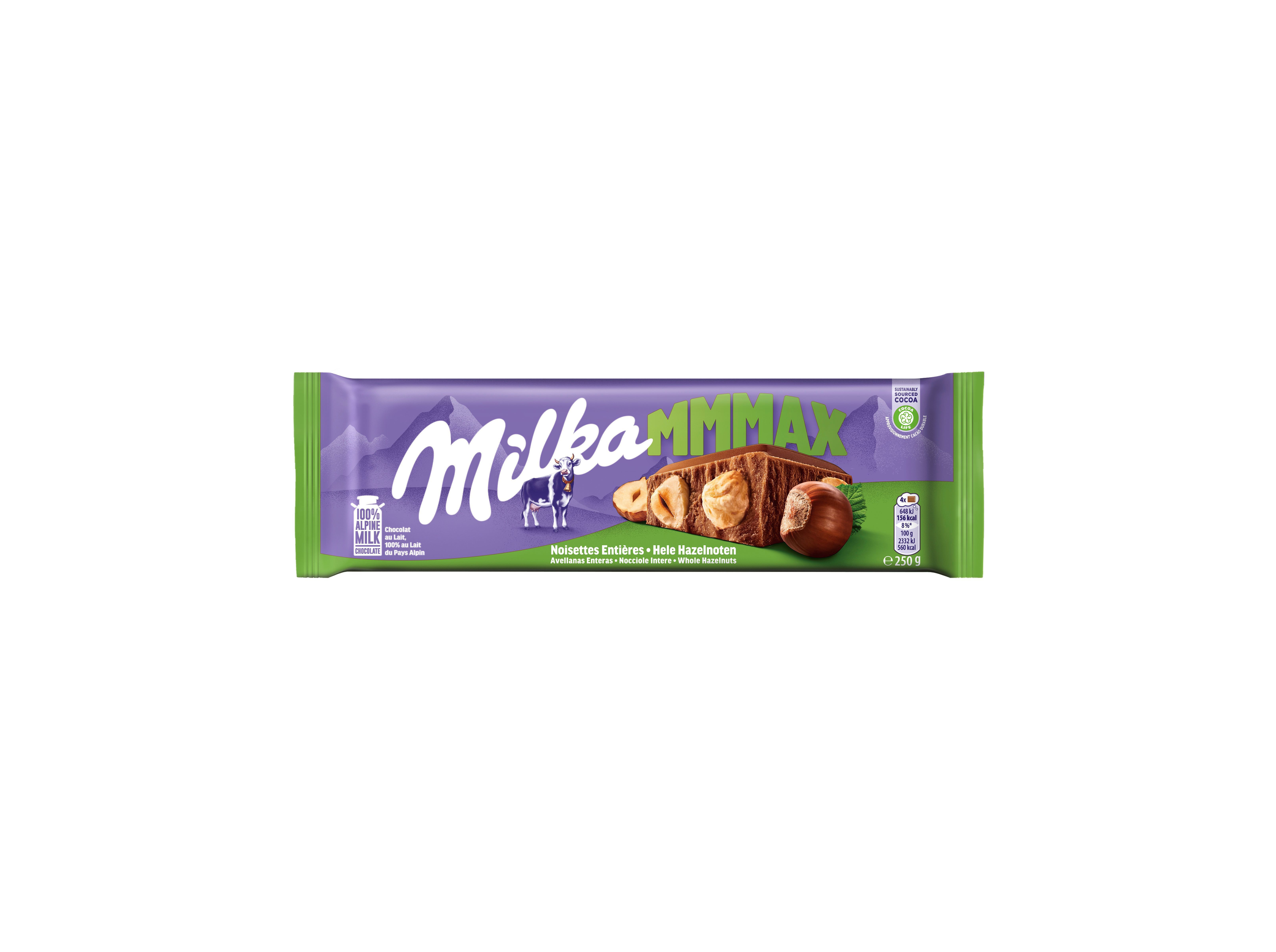 CHOCOLATE MILKA AVEL&Atilde;S INTEIRAS 250 G