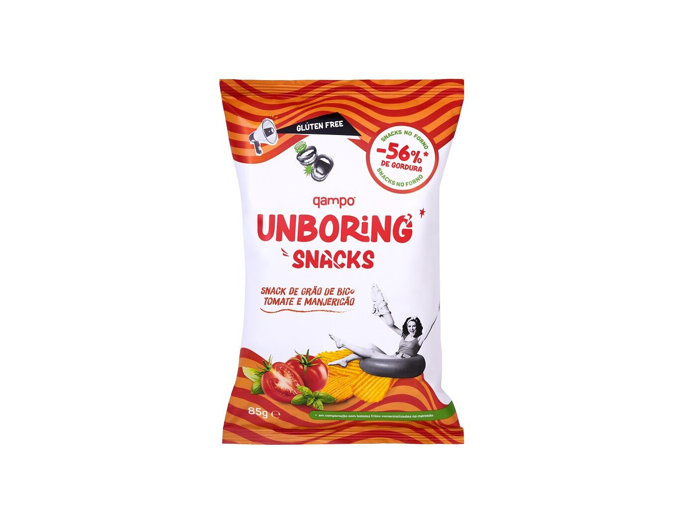 SNACKS - VEGETAIS QAMPO UNBORING TOMATE E MANG 85 GR image number 0