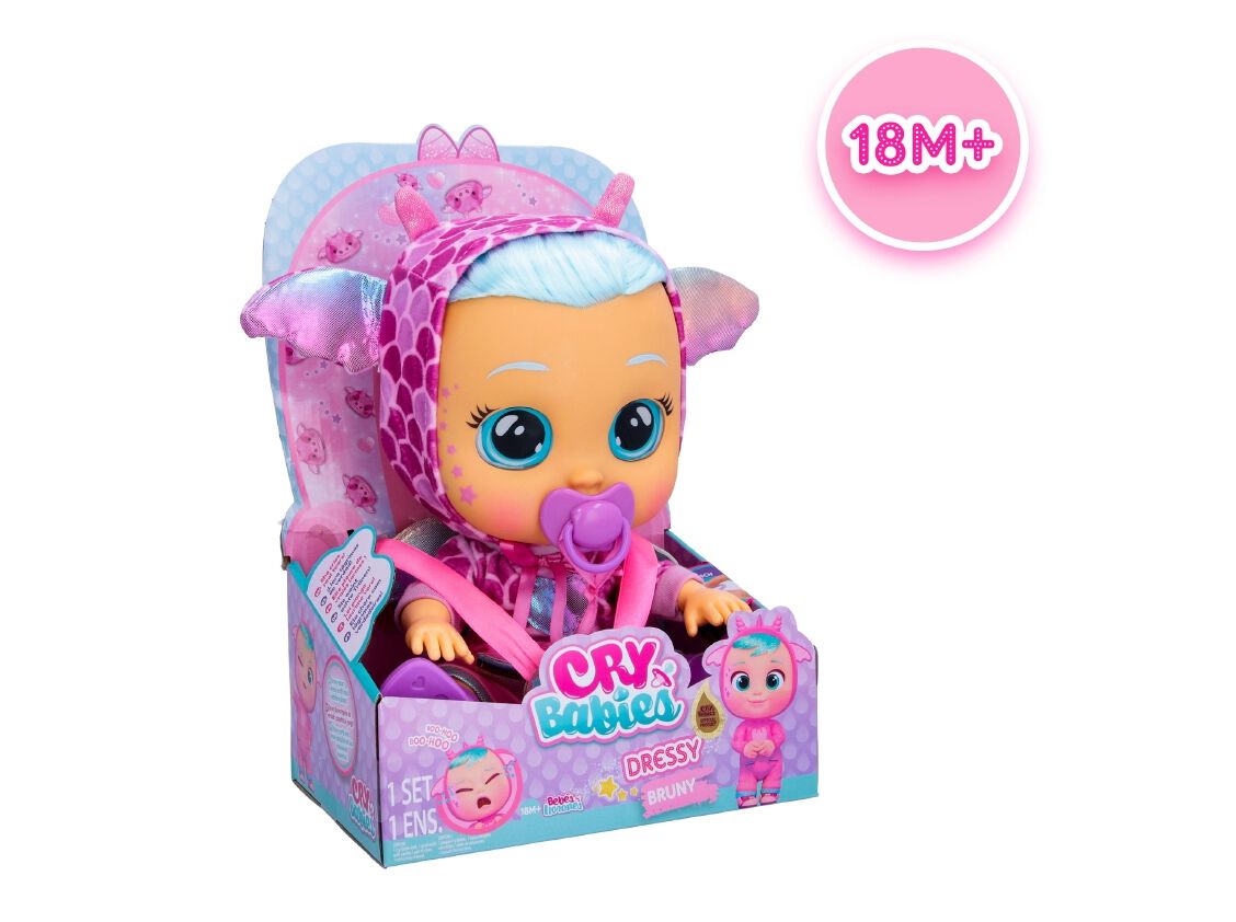 BONECA DRESSY FANTASY BRUNY CRY BABIES image number 3