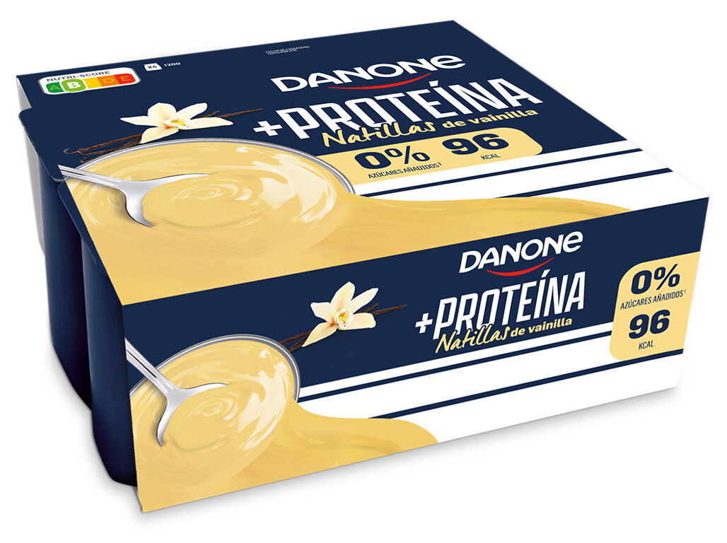 SOBREMESA DANONE PROTE&Iacute;NA BAUNILHA 4X120G