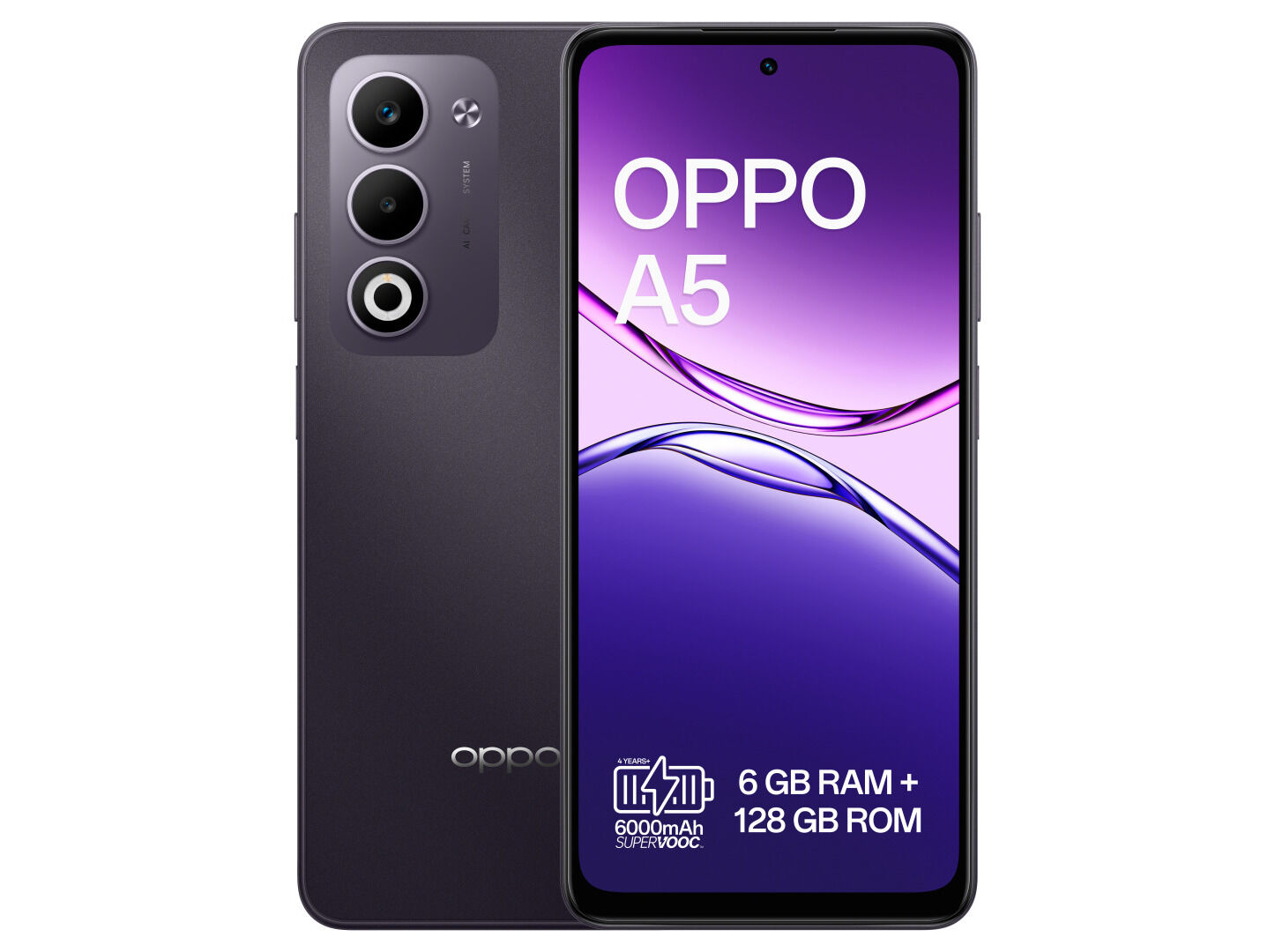 SMARTPHONE OPPO A5 (6.67'' 6/128GB PRETO N&Eacute;BULA)