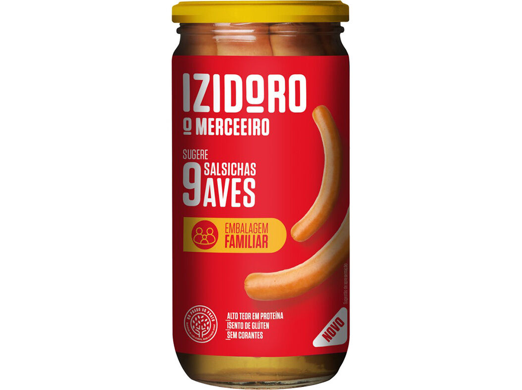 SALSICHAS AVES IZIDORO 9UN 650(360)G