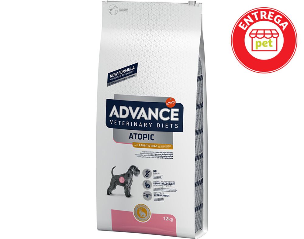RA&Ccedil;&Atilde;O VETERIN&Aacute;RIA C&Atilde;O ADVANCE ATOPIC COELHO 12KG image number 1
