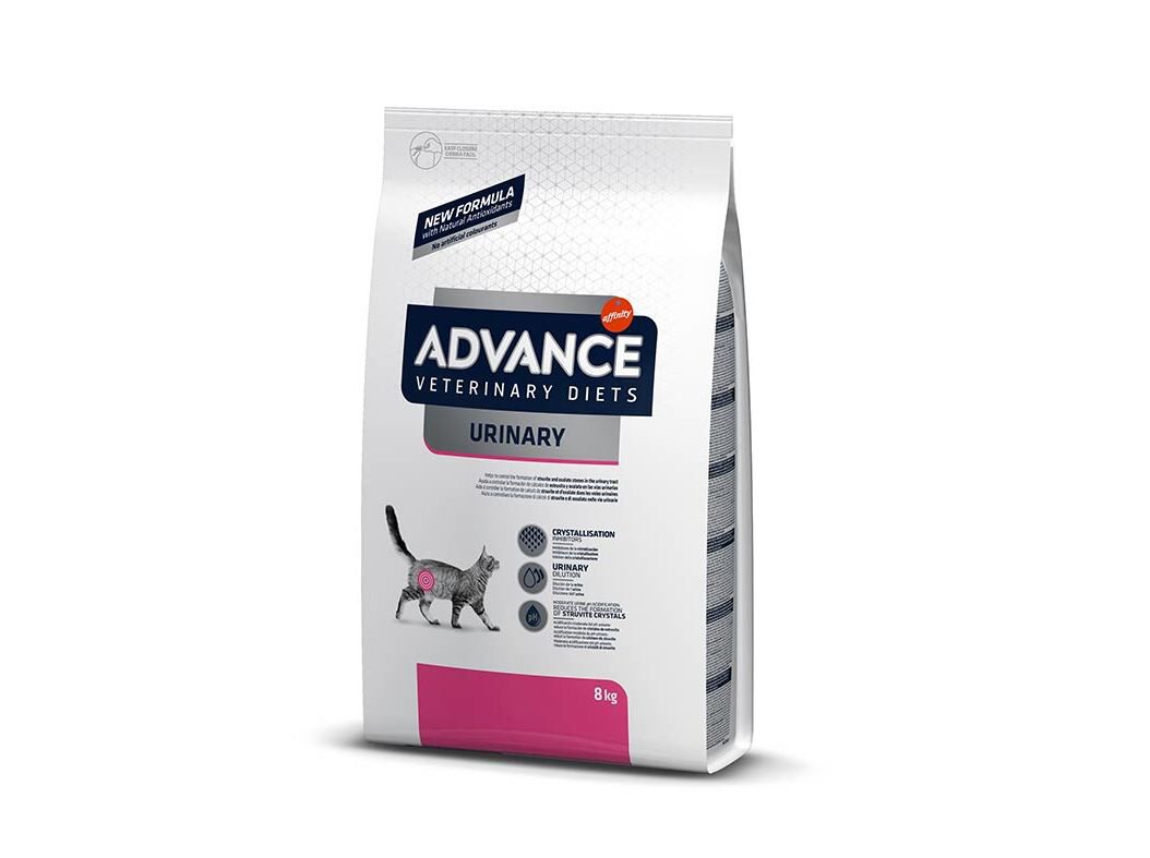 RA&Ccedil;&Atilde;O VETERIN&Aacute;RIA GATO ADVANCE URINARY 8KG