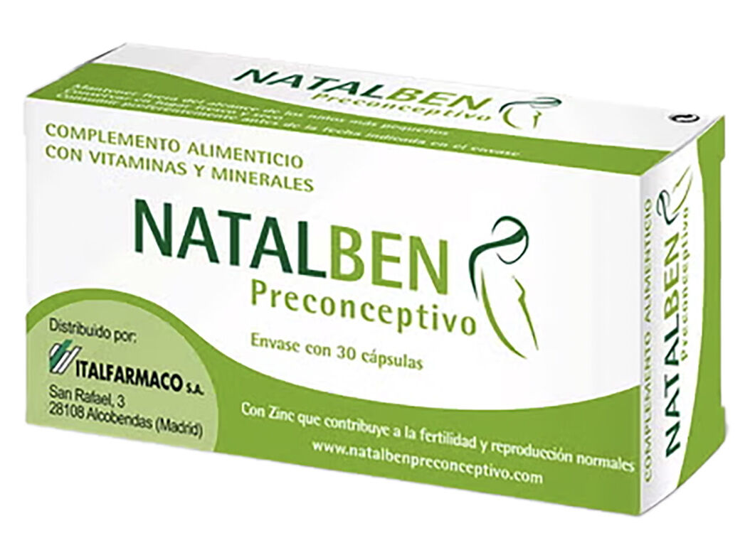 SUPLEMENTO NATALBEN PRECONCEPTIVO 30 CAPSULAS