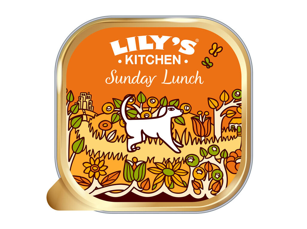 COMIDA H&Uacute;MIDA PARA C&Atilde;O LILY'S KITCHEN FRANGO 150G