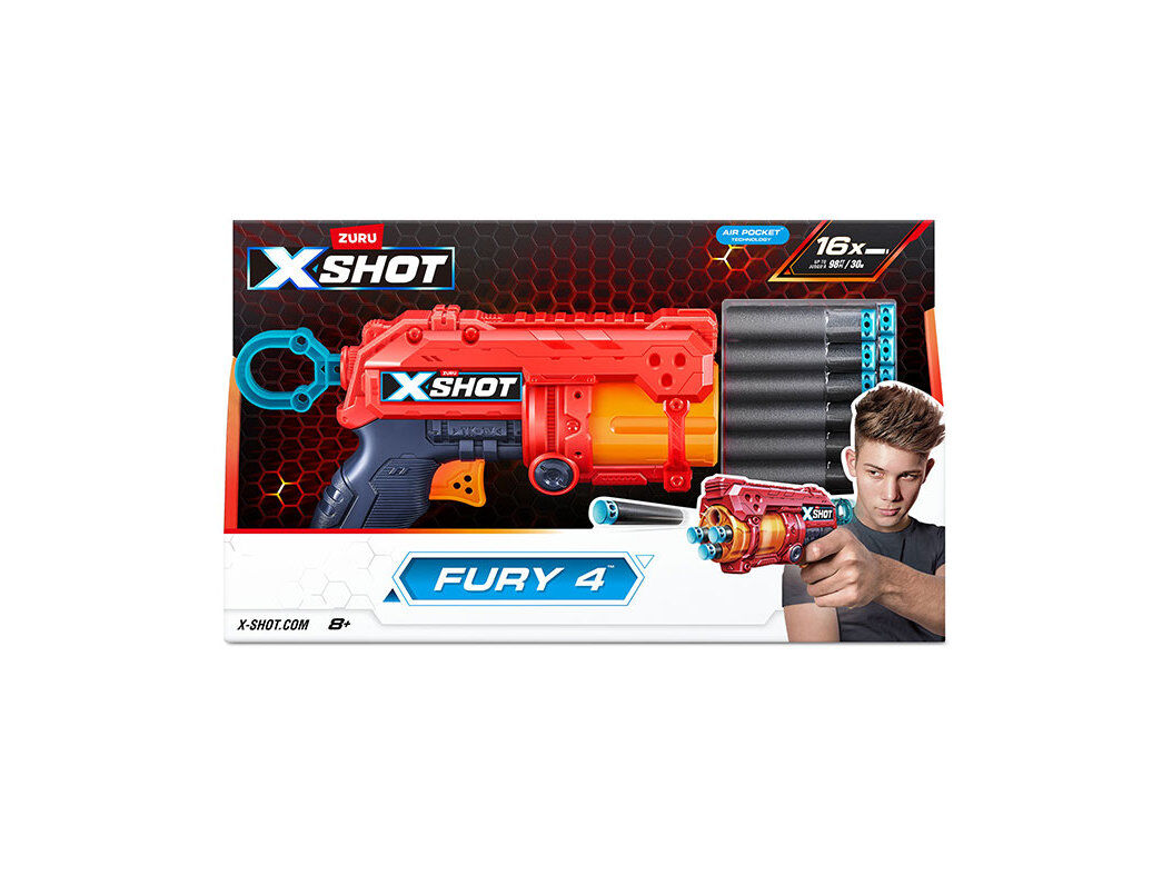 XSHOT FURY ZURU 16 DARDOS