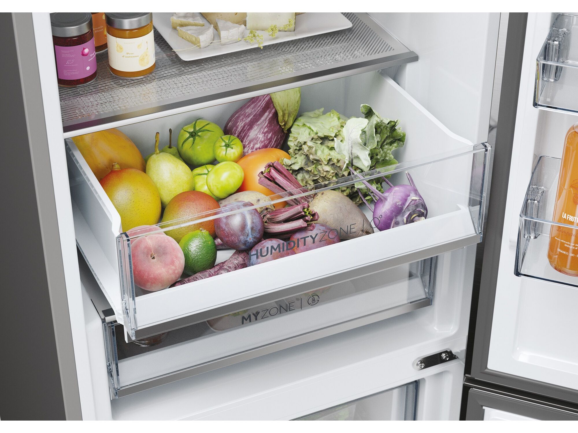 FRIGOR&Iacute;FICO COMBINADO HAIER HDPW5618CNPK NO FROST C 352L INOX image number 14