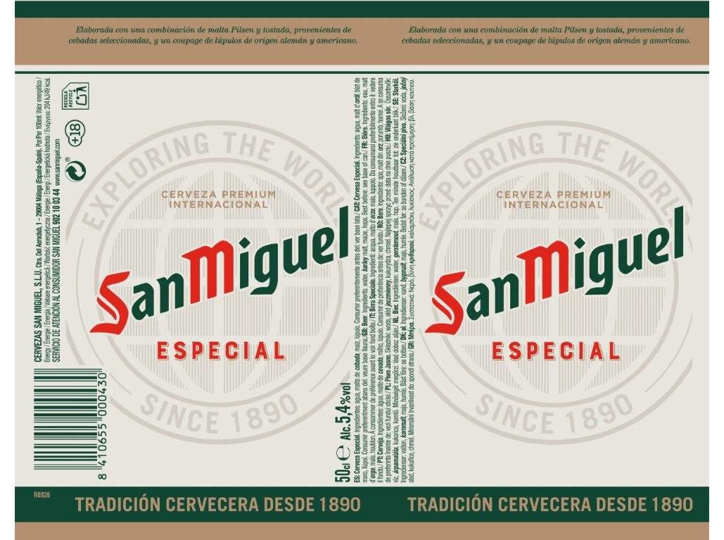 CERVEJA SAN MIGUEL LATA 0.50L image number 1