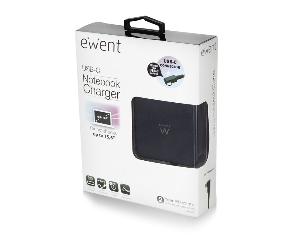 CARREGADOR PORT&Aacute;TIL EWENT TYPE C 65W EW3980 image number 1