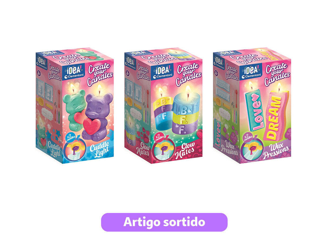 IDEA CLEMENTONI CREATE YOUR CANDLES MODELOS SORTIDOS