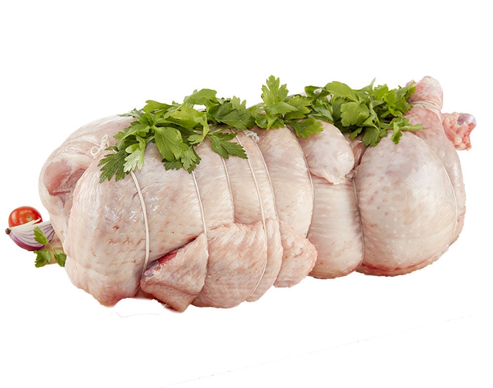 PERU RECHEADO COM PORCO PAT&Eacute; VINHO DO PORTONOZ E SALSA