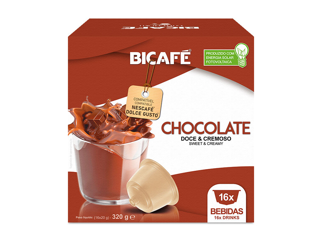 C&Aacute;PSULAS BICAF&Eacute; CAF&Eacute; COMPAT&Iacute;VEL DOLCE GUSTO CHOCOLATE 16UN image number 2