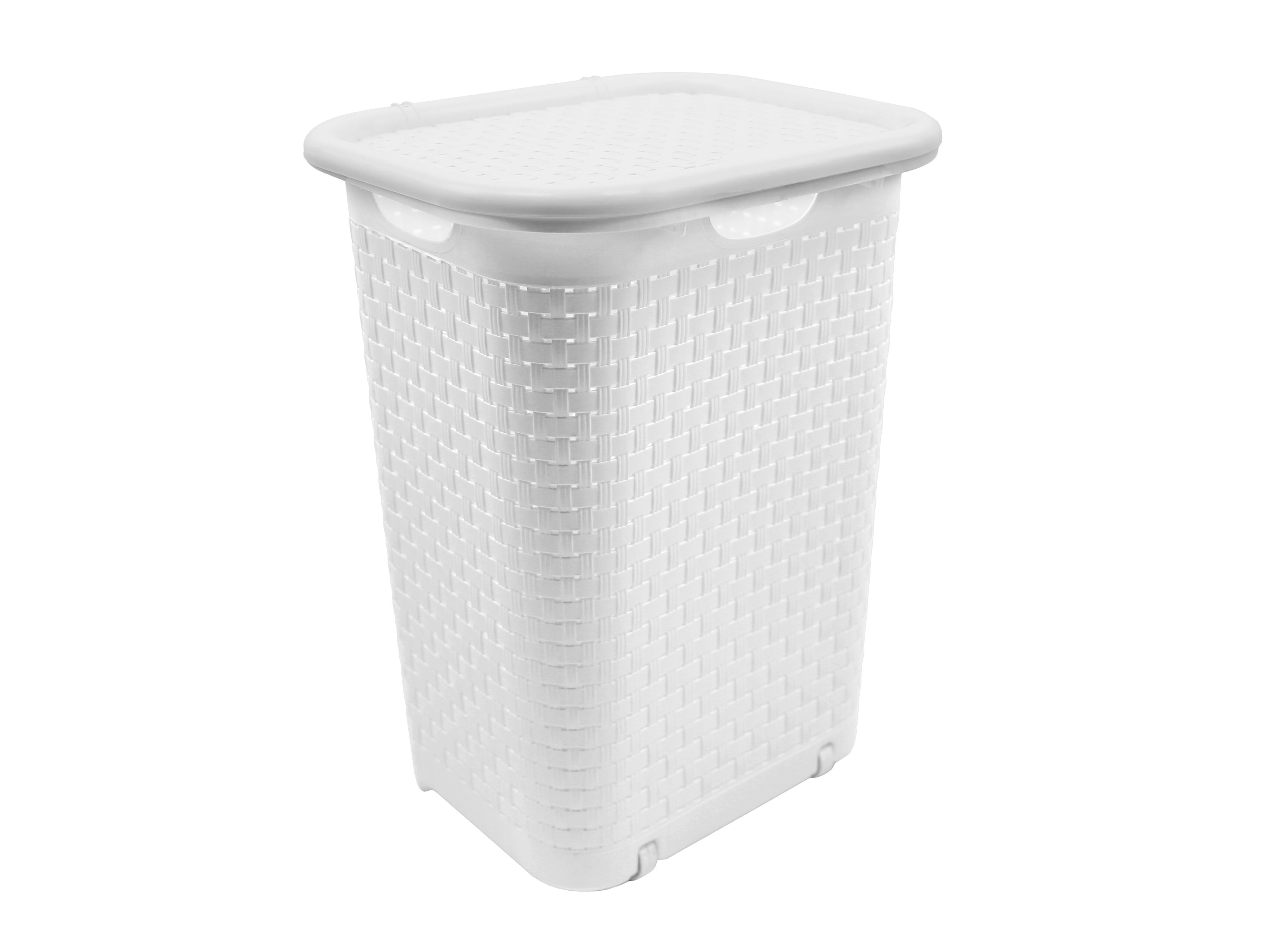 CESTO PARA ROUPA SUJA KOZZI COM RODAS 60L 44.5X35.5X59CM CORES SORTIDAS image number 1