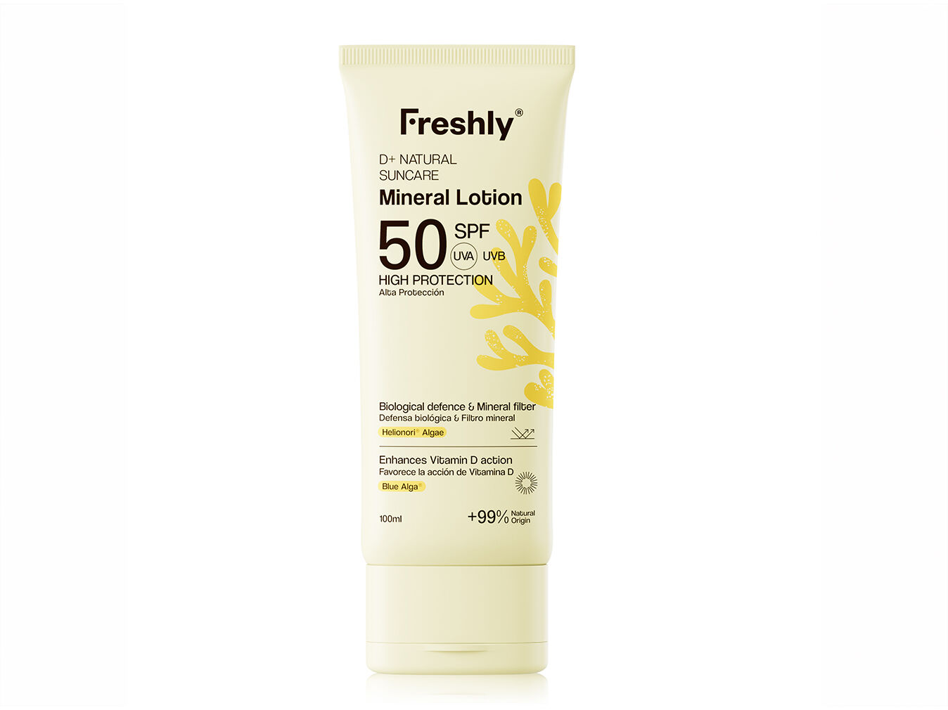 FLU&Iacute;DO SOLAR FRESHLY D+NATURAMINERALOTIONSPF5 100ML image number 0