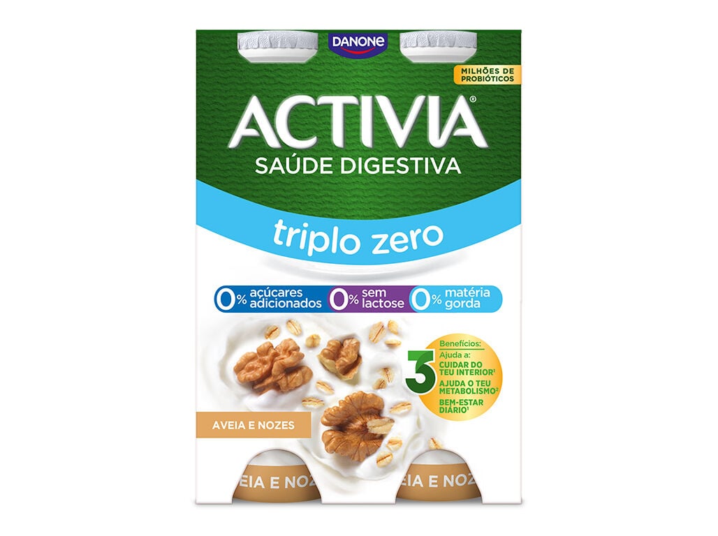 BIFIDUS L&Iacute;QUIDO ACTIVIA AVEIA NOZ 000% 4X155G