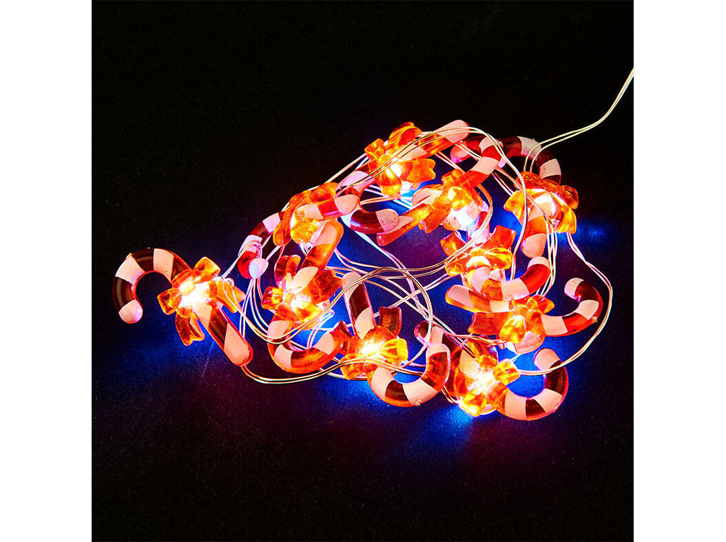 LUZES CANDY CANE INTER ACTUEL LUZ BRANCA 10LED