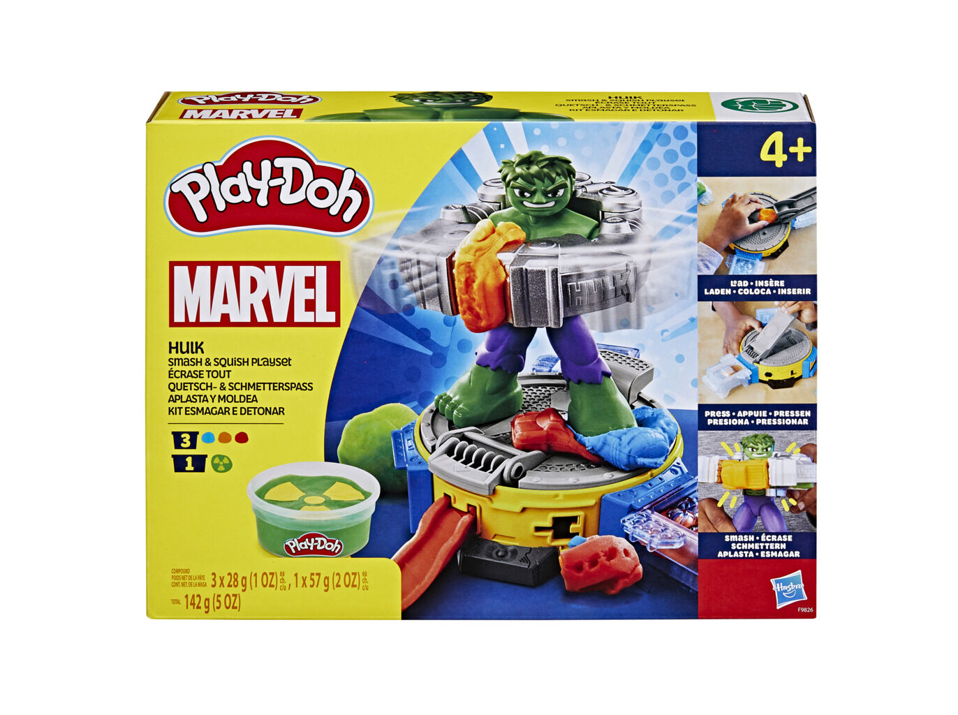 PLAY-DOH MARVEL HULK KIT ESMAGAR E DETONAR