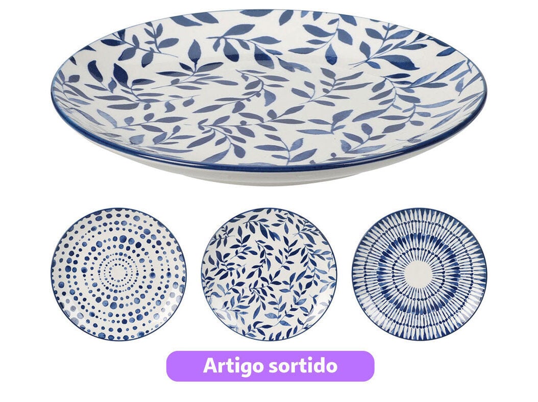PRATO DECORADO PORCELANA 20.4CM MODELOS SORTIDOS image number 0
