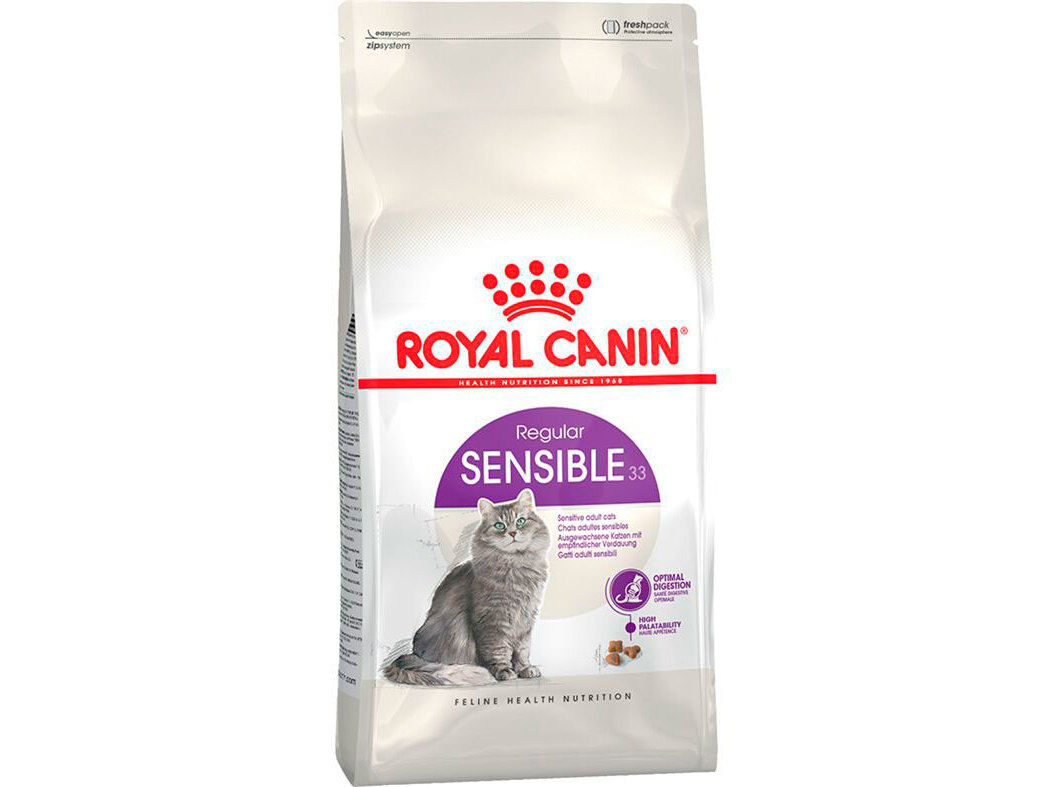 RA&Ccedil;&Atilde;O GATO ROYAL CANIN SENSIBLE 33 400 GR