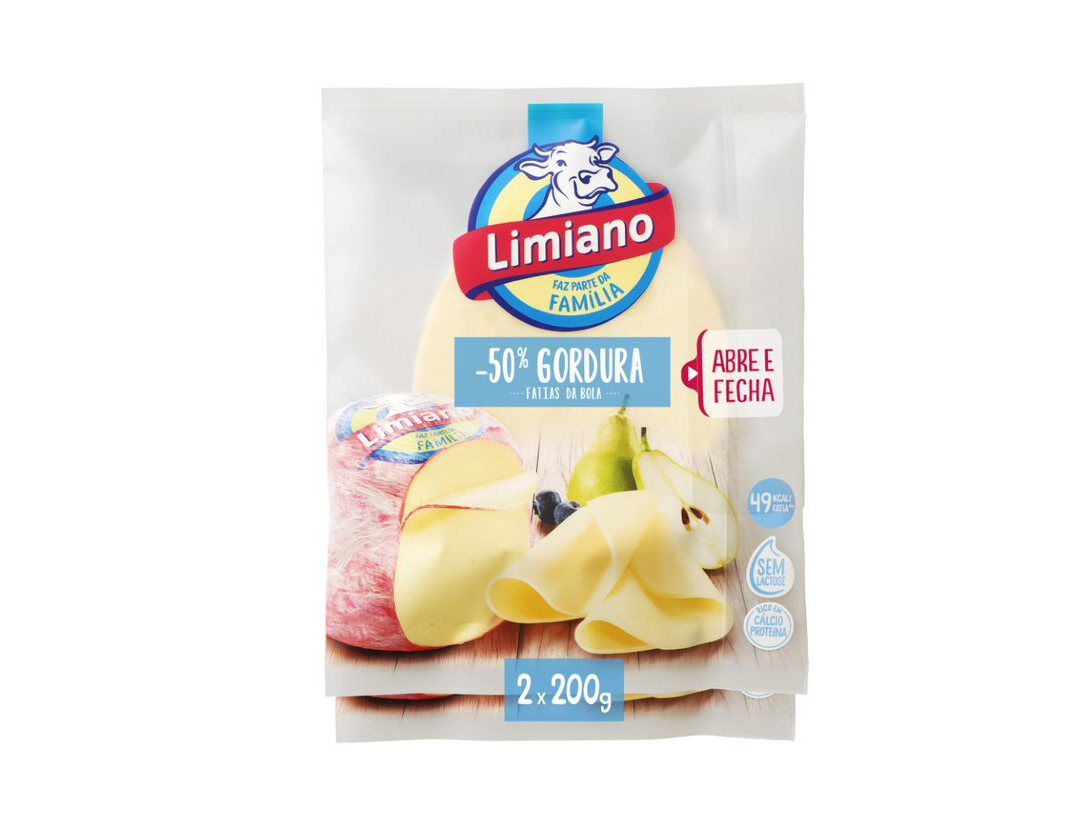 QUEIJO LIMIANO FATIAS -50% GORDURA 2X200G