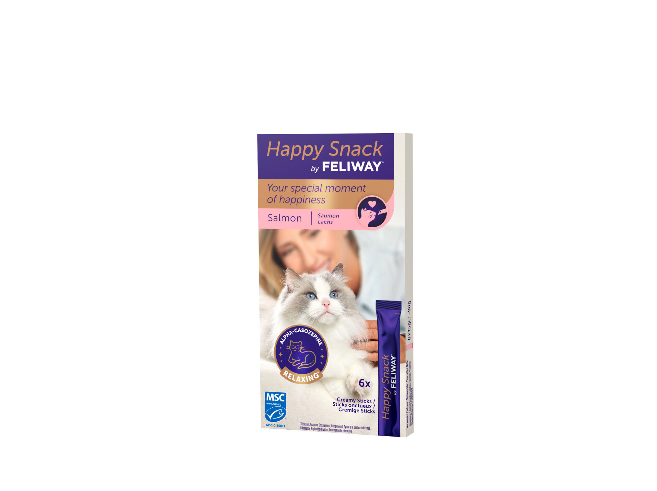 SNACK GATO FELIWAY SALM&Atilde;O 6X15G