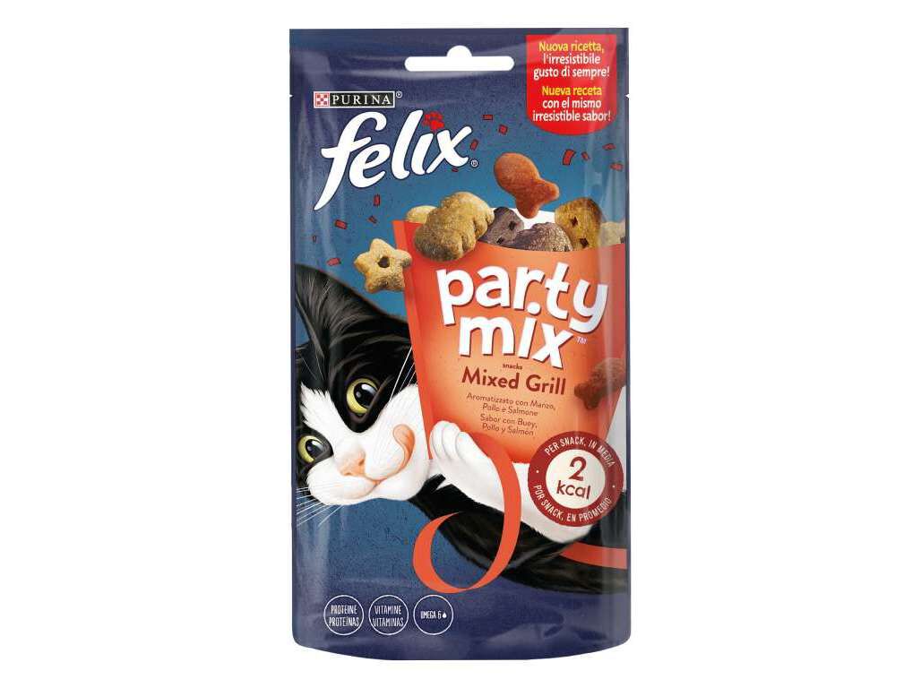 SNACKS PARA GATO FELIX PARTY MIX MIXED GRILL 60G