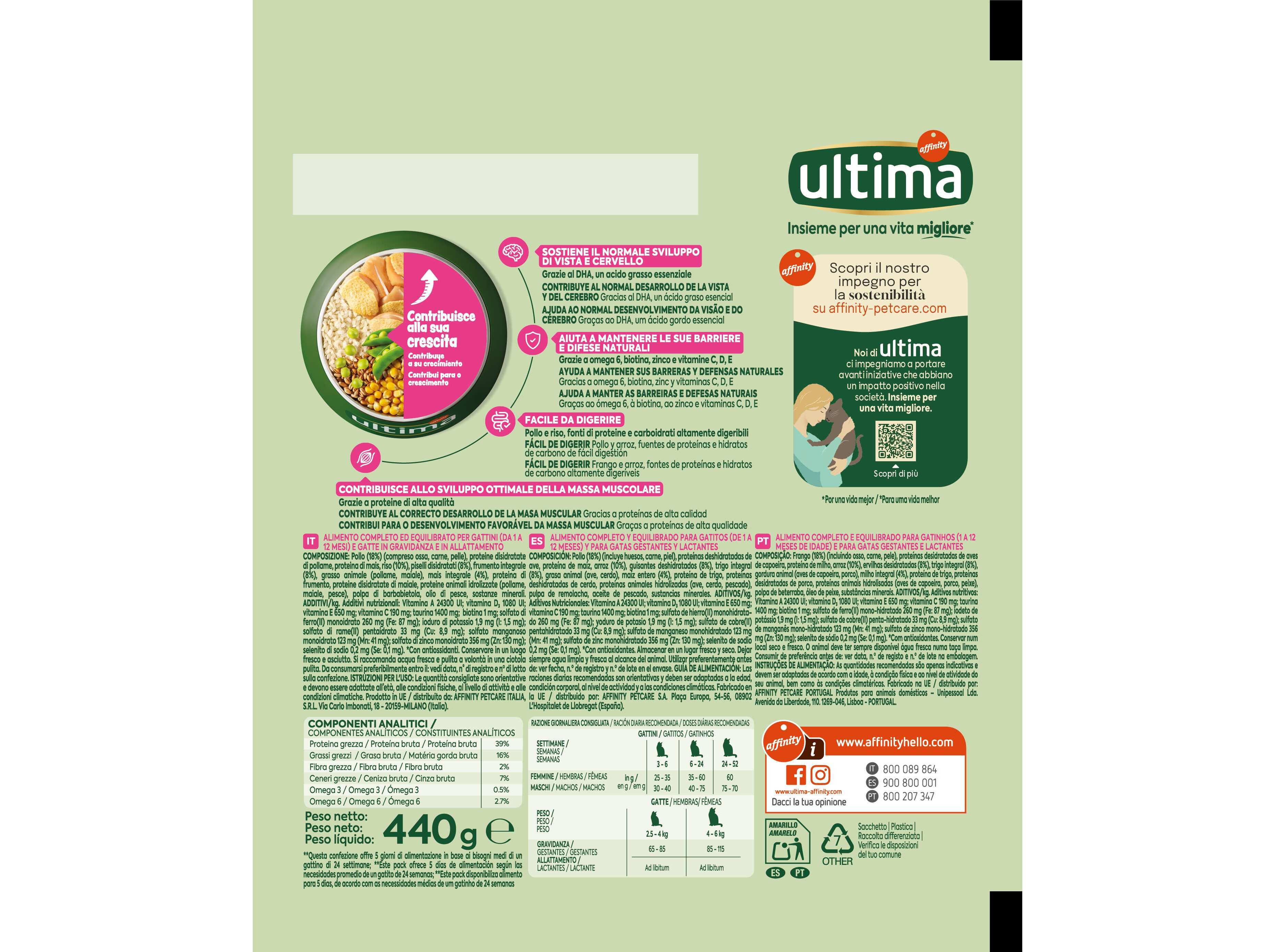 RA&Ccedil;&Atilde;O GATO ULTIMA JUNIOR 440G image number 1