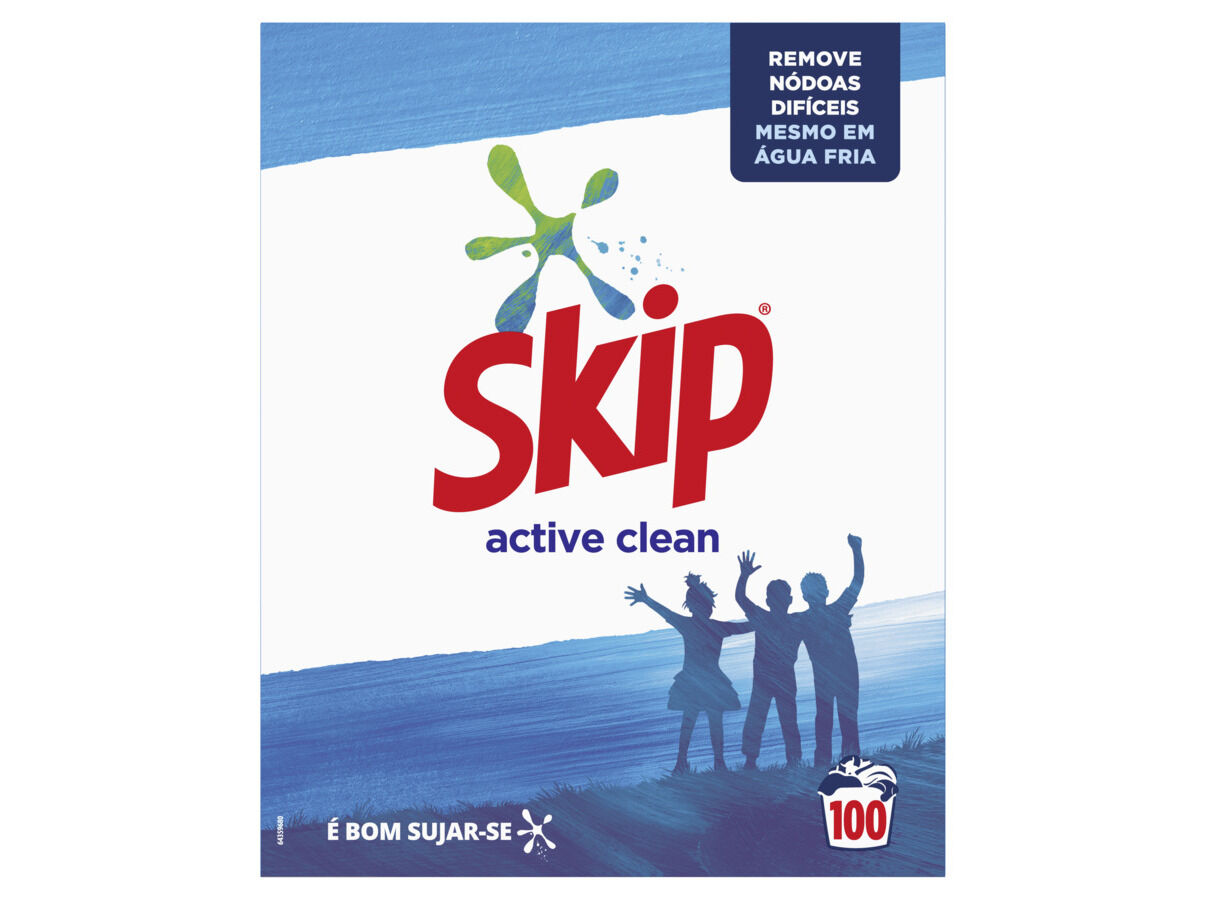 DETERGENTE SKIP ROUPA M&Aacute;QUINA P&Oacute; ACTIVE CLEAN 100DOSES