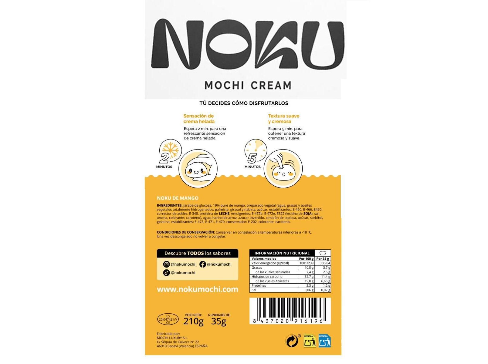 GELADO MOCHI NOKU MANGA 210G (6UN) image number 1