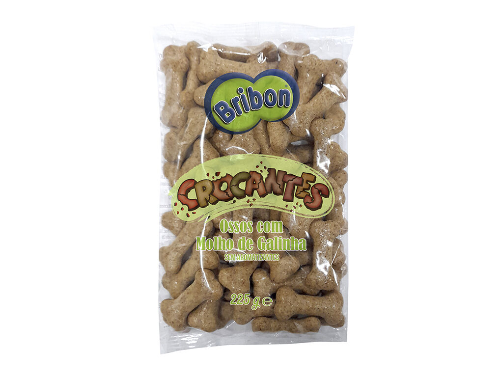 SNACKS PARA C&Atilde;O BRIBON CROCANTES GALINHA 225G image number 0