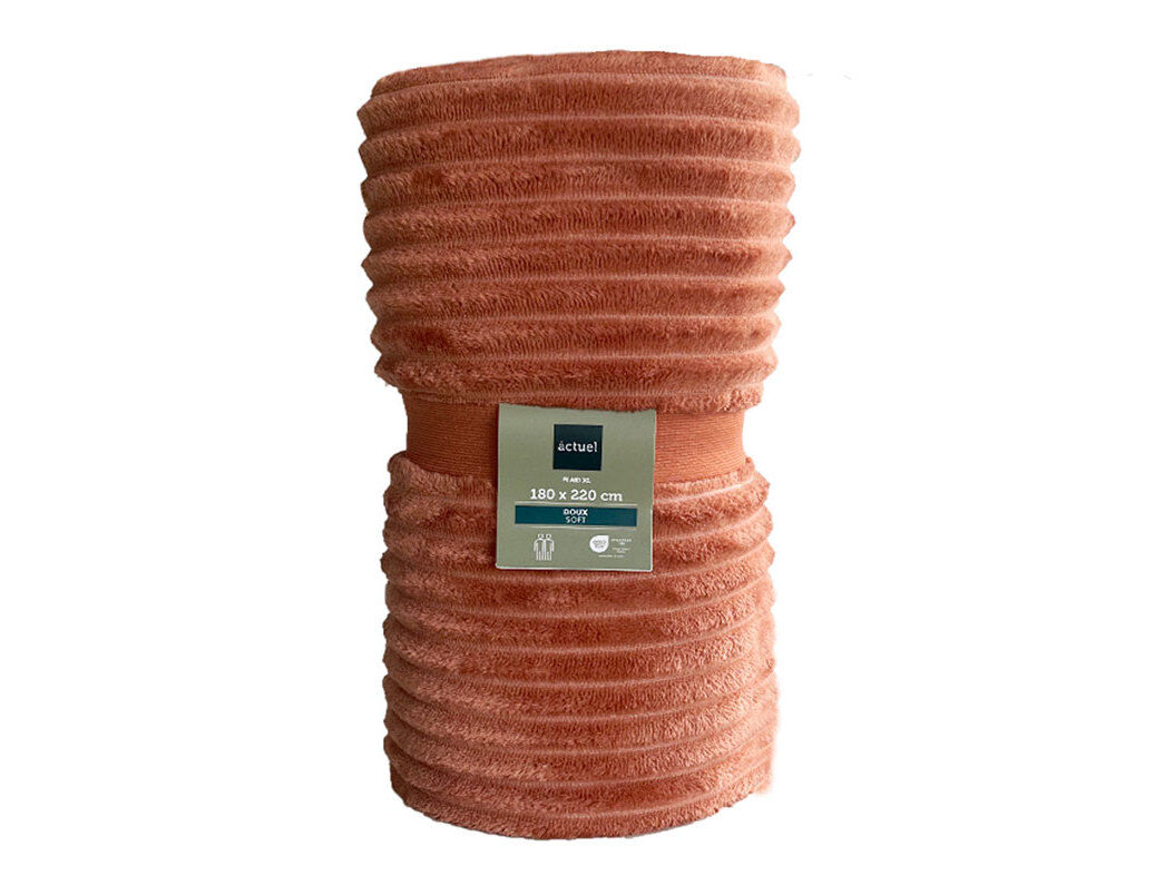 COBERTOR DOBBY STRIPES ACTUEL TIJOLO 180X220CM