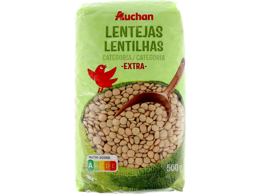 LENTILHAS AUCHAN CATEGORIA EXTRA 500G