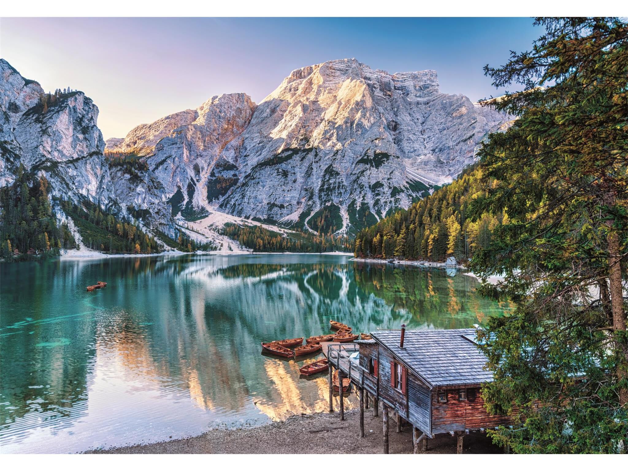PUZZLE CLEMENTONI LAKE BRAIES 1000 PE&Ccedil;AS image number 1