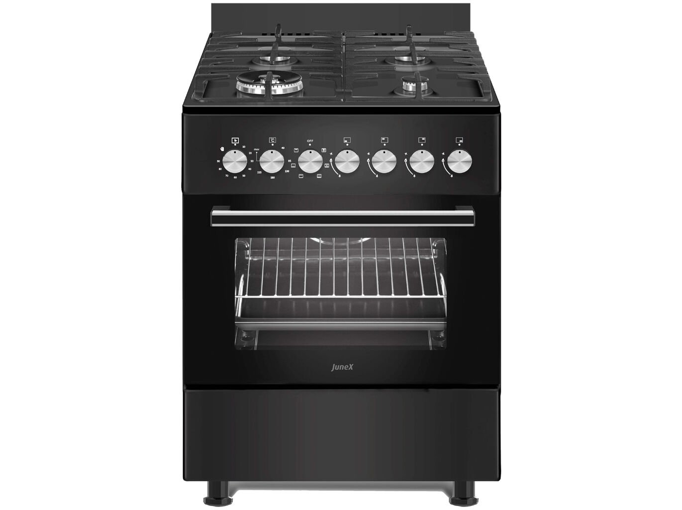 FOG&Atilde;O A GAS NATURAL JUNEX RL 779 PE-H PRETO 60X60