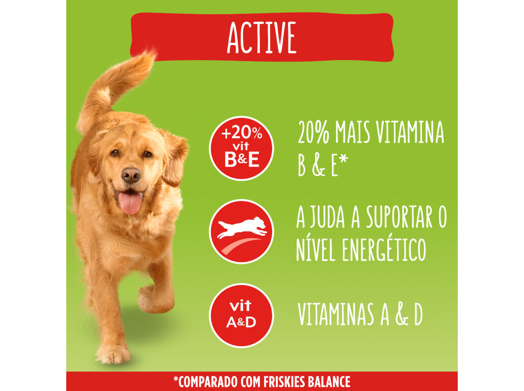 RA&Ccedil;&Atilde;O PARA C&Atilde;O FRISKIES ACTIVE COM VACA 4KG image number 3