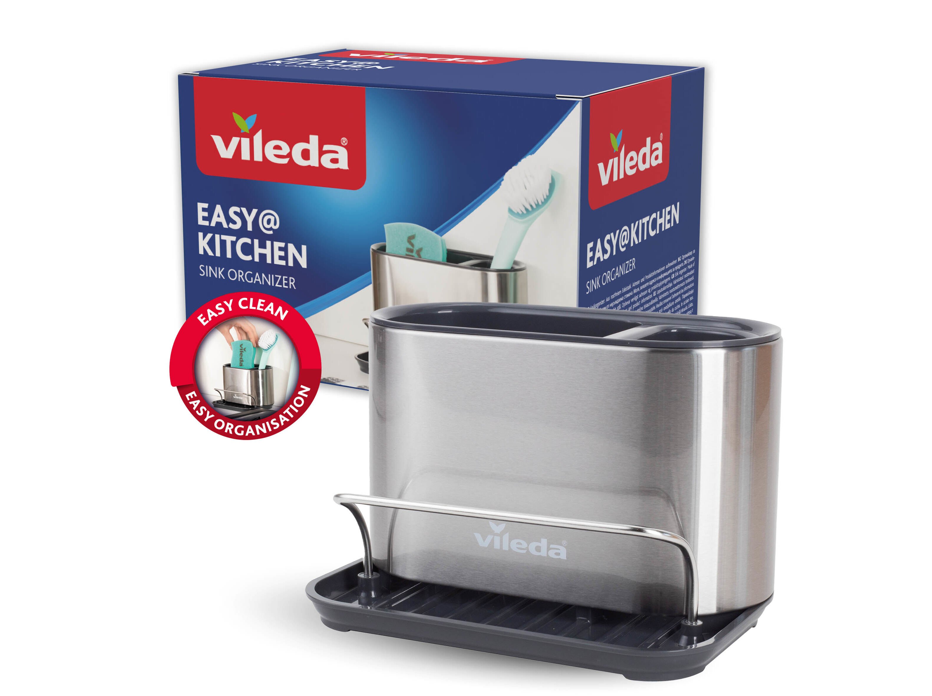 ORGANIZADOR LAVA LOI&Ccedil;A VILEDA INOX
