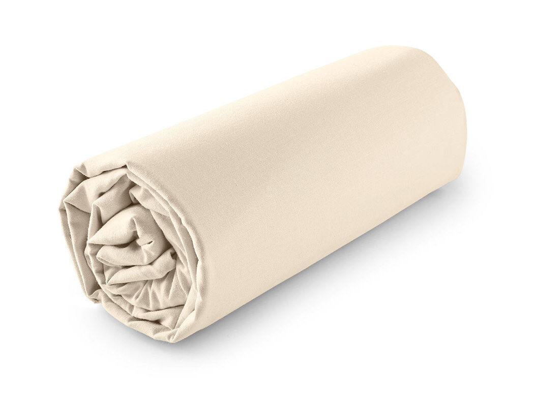 LEN&Ccedil;OL DE BAIXO COM EL&Aacute;STICO ACTUEL BEGE 100% ALGOD&Atilde;O 140X200CM