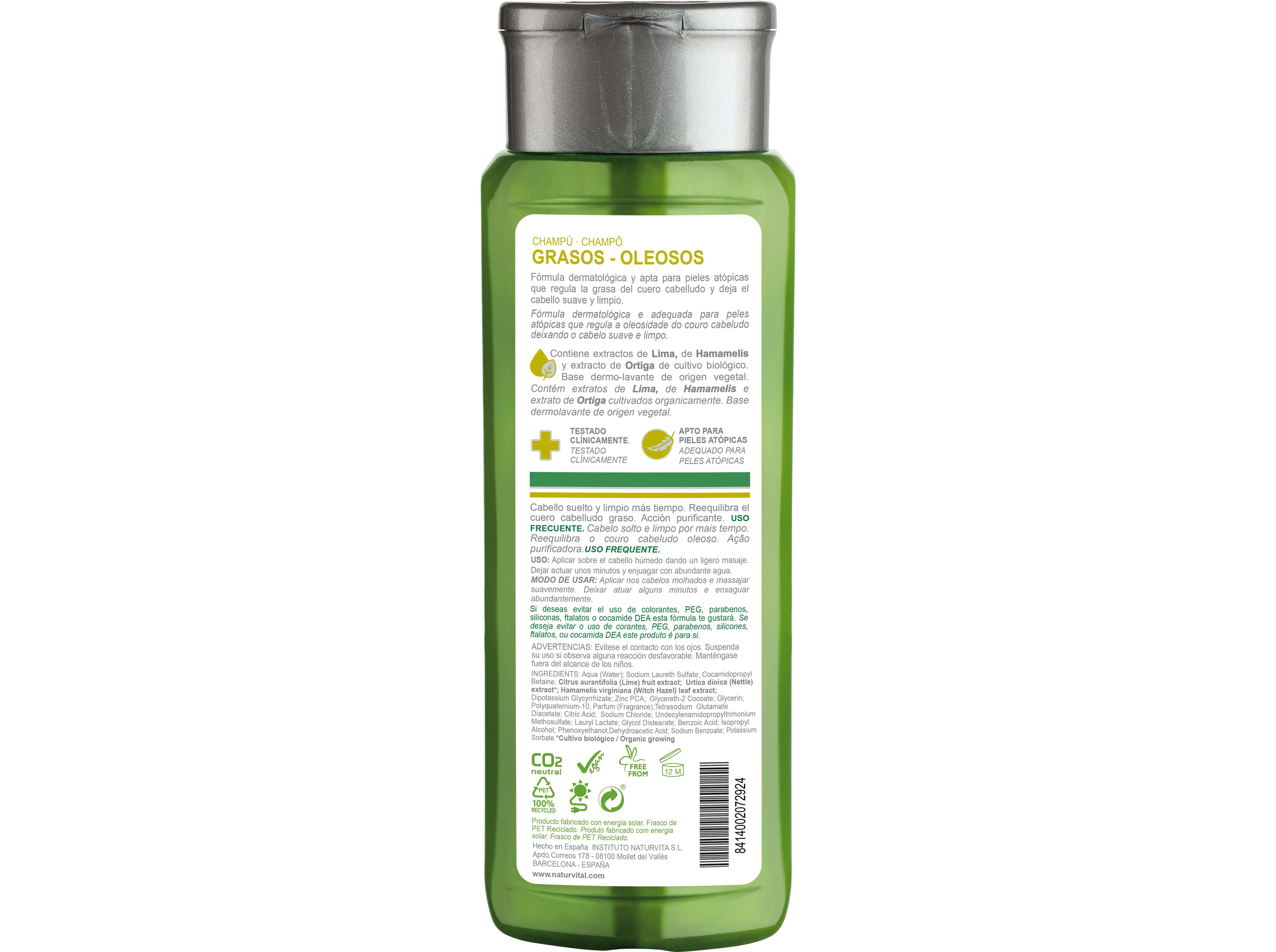 Champ&ocirc; Sensitive Cabelos Oleosos Natur&nbsp;Vital 300ml image number 1