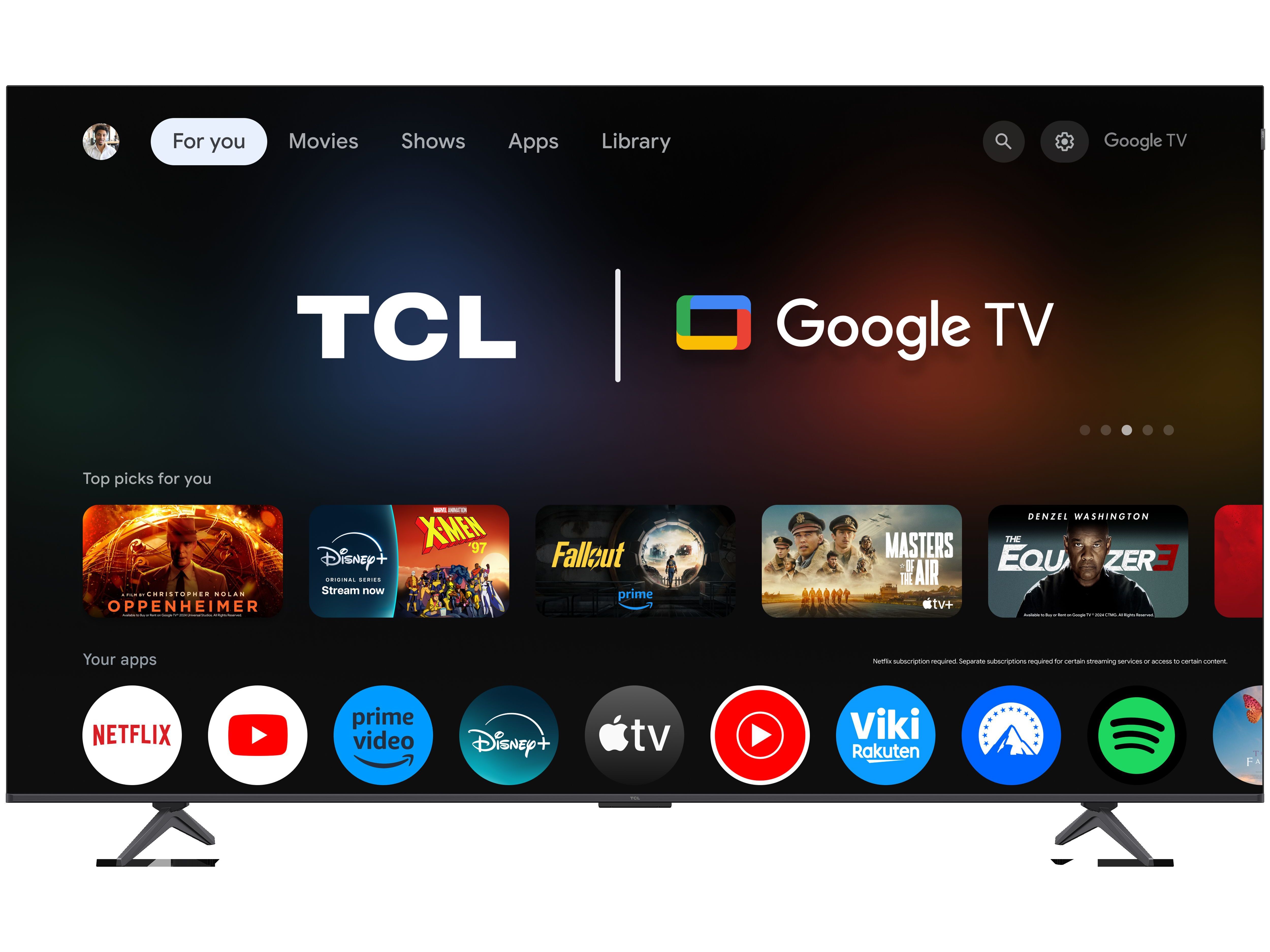 TV QLED TCL 85P8K 85'' 4K SMART GOOGLE image number 3