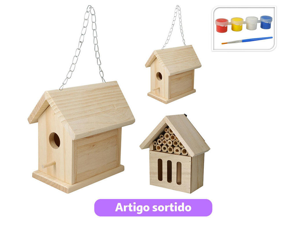 CASA P&Aacute;SSAROS PINTAR 21X18X9.5CM MODELOS SORTIDOS image number 0