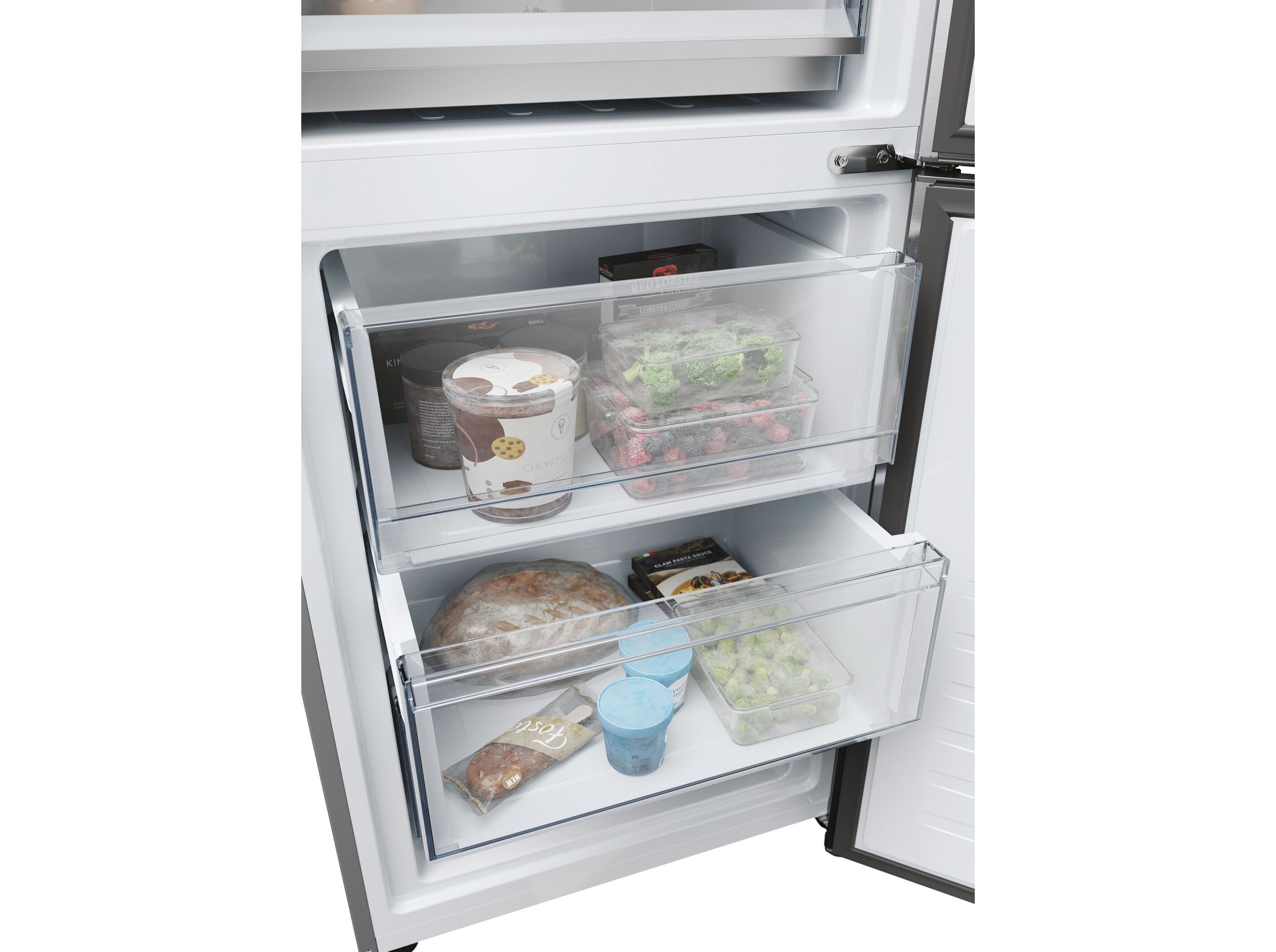 FRIGOR&Iacute;FICO COMBINADO HAIER HDPW5618CNPK NO FROST C 352L INOX image number 11