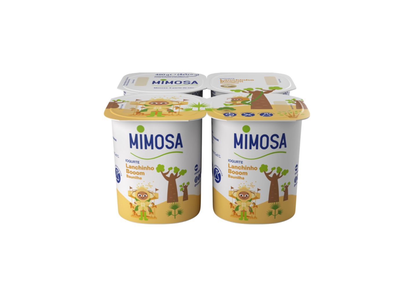 IOGURTE MIMOSA BAUNILHA 4X120 G image number 1