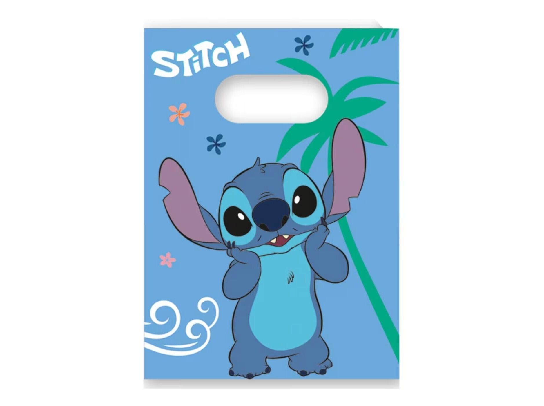SACOS PAPEL PARA FESTA STITCH 8 UNIDADES